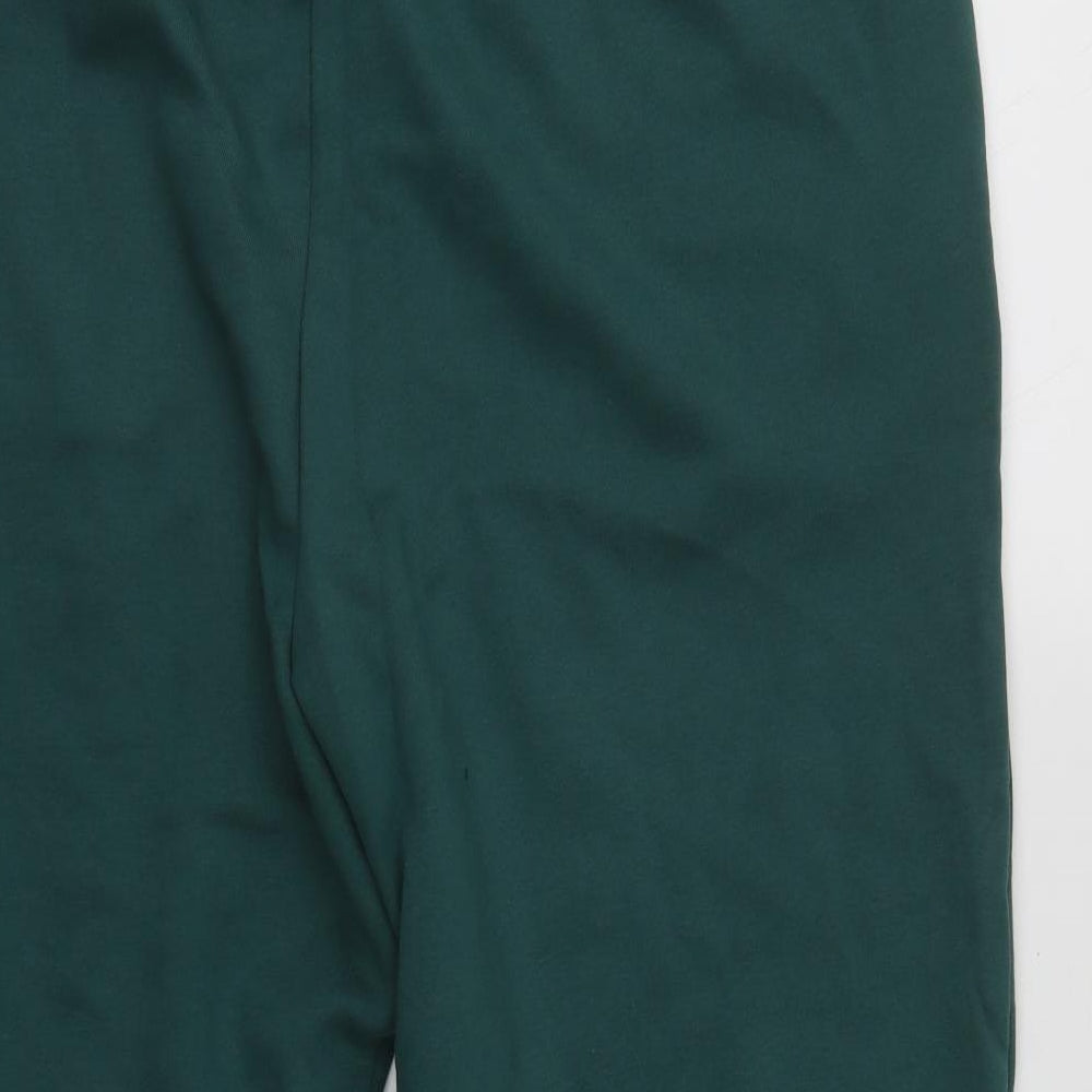 F&F Womens Green  Cotton Jogger Trousers Size 20 L26 in Regular Drawstring