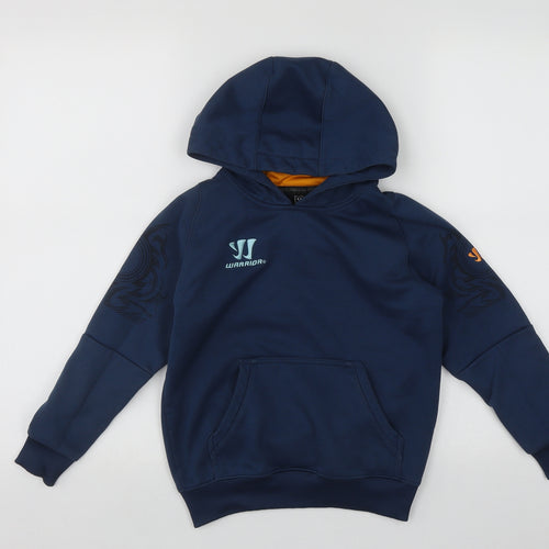 Warrior Boys Blue  Polyester Pullover Hoodie Size 7-8 Years