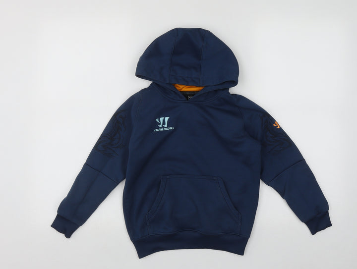 Warrior Boys Blue  Polyester Pullover Hoodie Size 7-8 Years