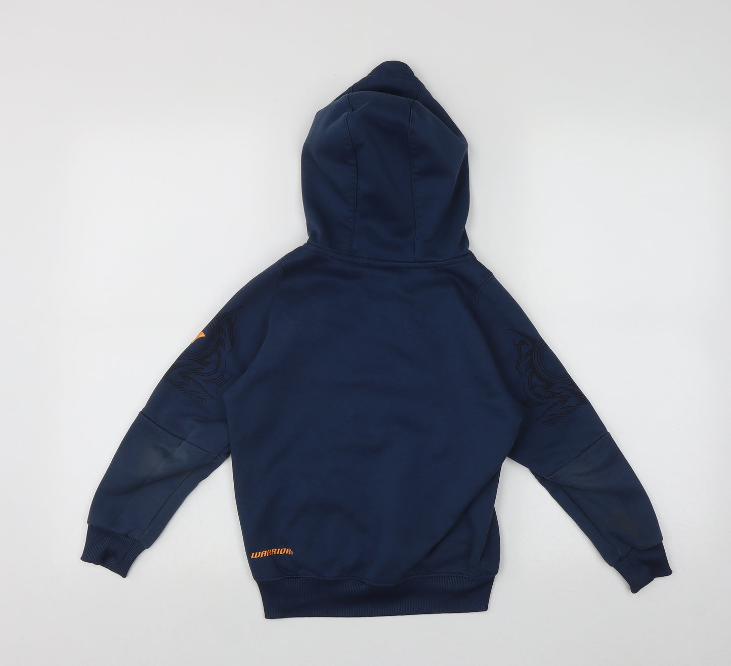 Warrior Boys Blue  Polyester Pullover Hoodie Size 7-8 Years