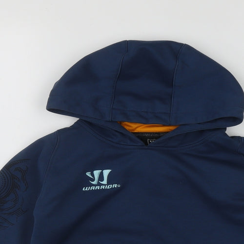 Warrior Boys Blue  Polyester Pullover Hoodie Size 7-8 Years