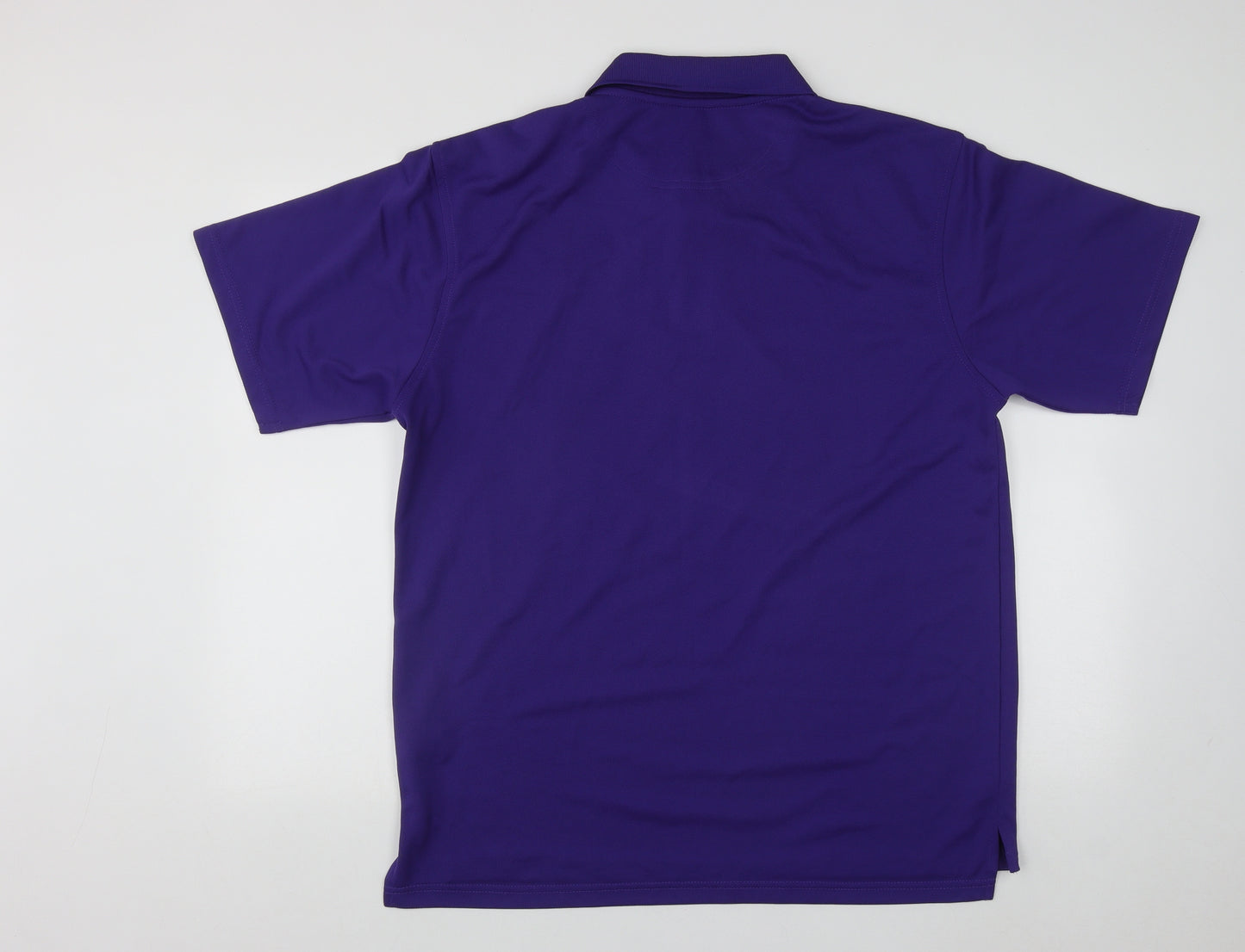 Henbury Mens Purple  Polyester  Polo Size XL Collared Button - Ballyclare Golf