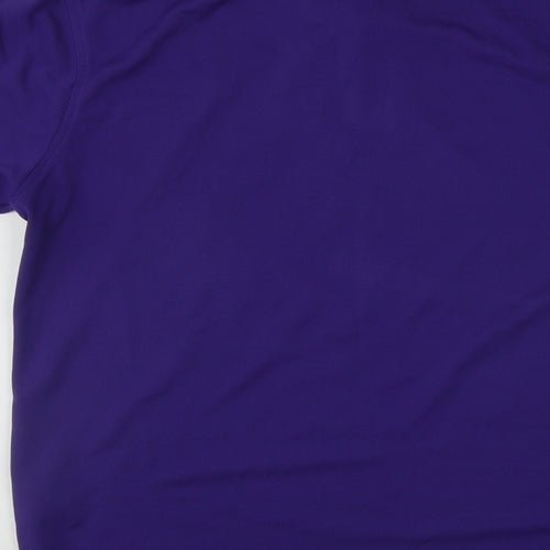 Henbury Mens Purple  Polyester  Polo Size XL Collared Button - Ballyclare Golf