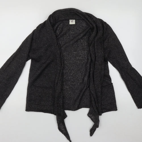 IZ Womens Green V-Neck  Acrylic Cardigan Jumper Size S