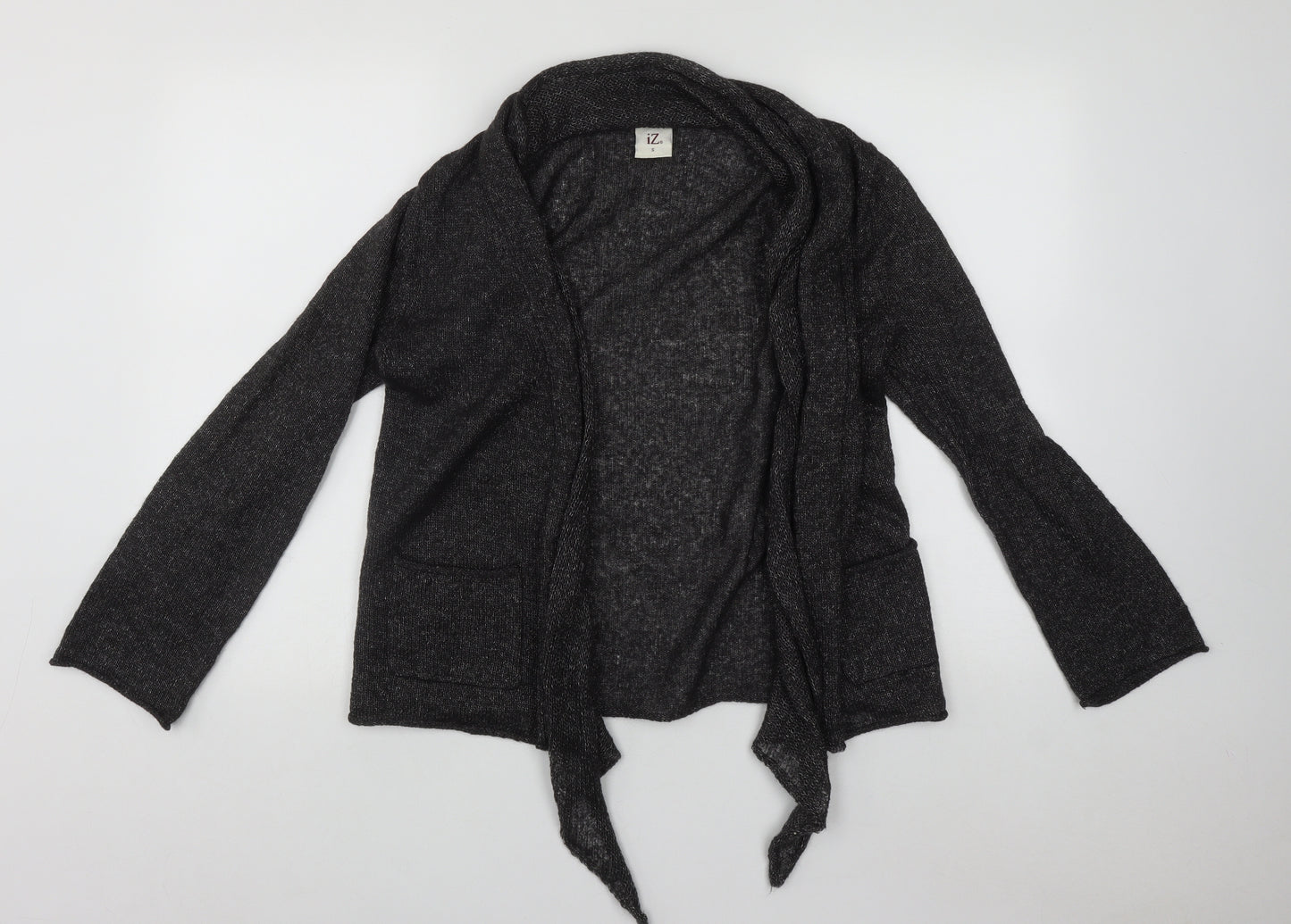 IZ Womens Green V-Neck  Acrylic Cardigan Jumper Size S