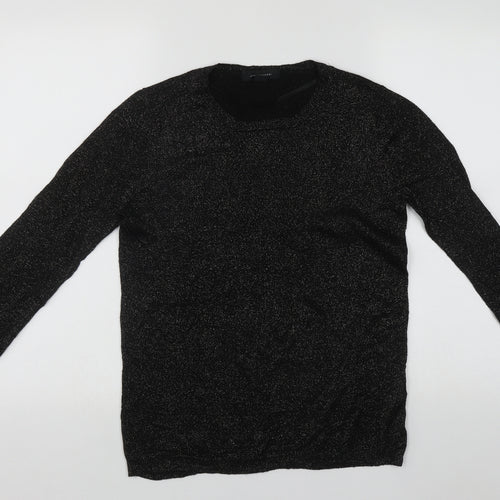 Primark Womens Black Round Neck  Polyester Pullover Jumper Size 12