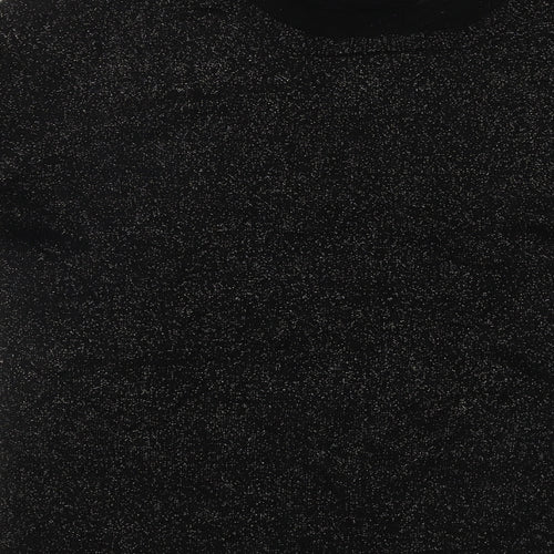 Primark Womens Black Round Neck  Polyester Pullover Jumper Size 12