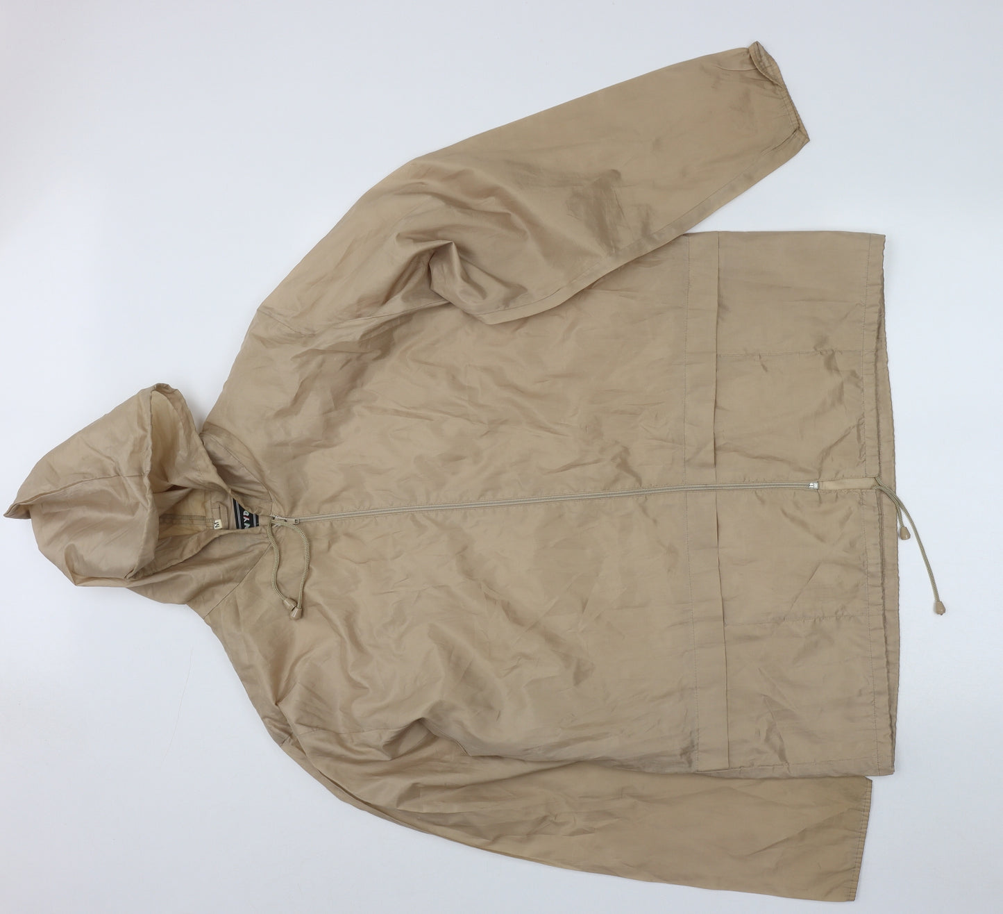 Rainy Days Womens Beige   Rain Coat Coat Size M  Zip