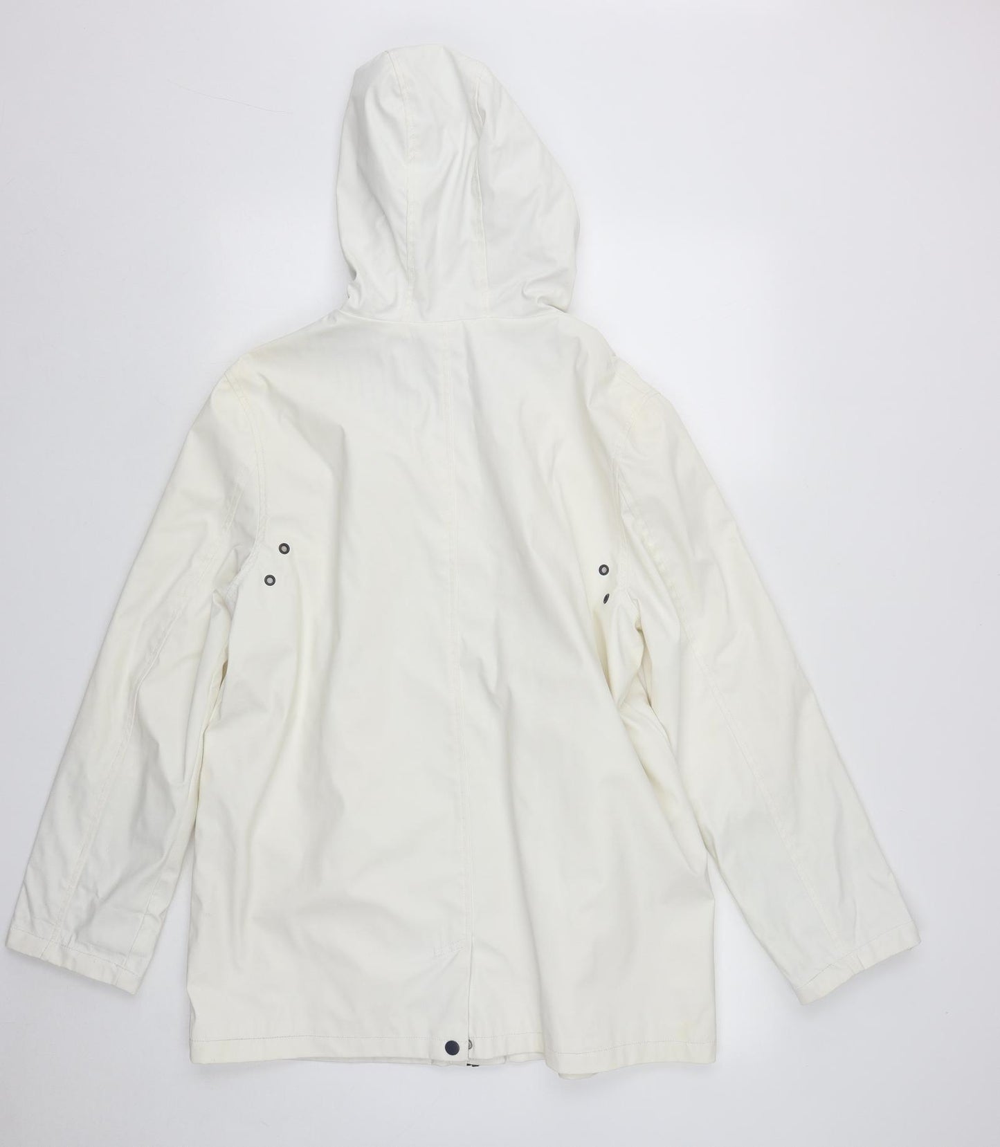 F&F Womens White   Rain Coat Coat Size 16  Zip