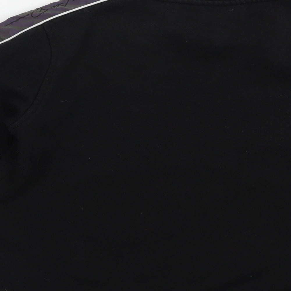 KWD Boys Black  Cotton Pullover Sweatshirt Size 10-11 Years  Pullover