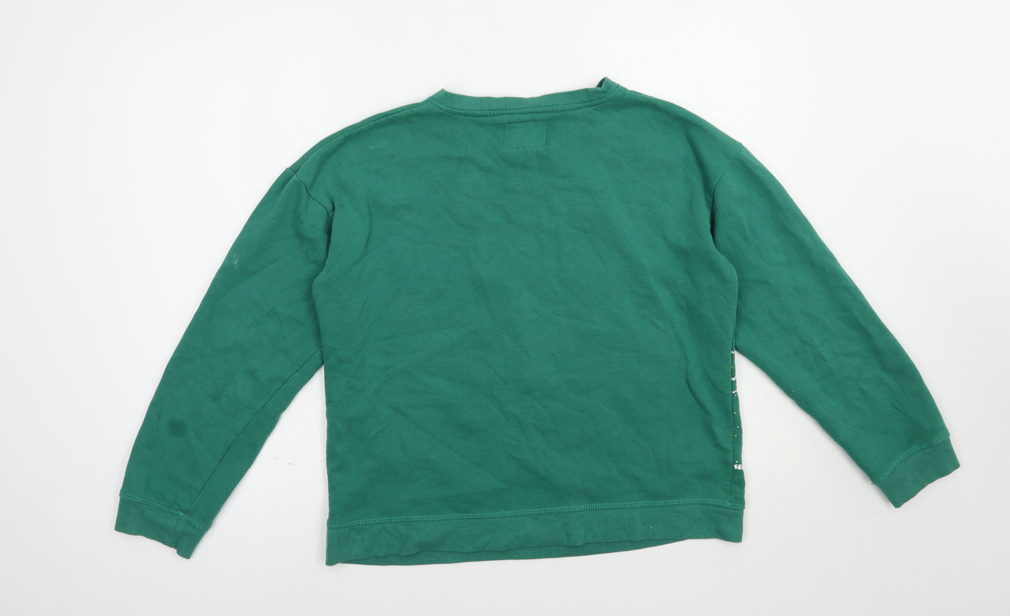 Atmosphere Womens Green  Cotton Pullover Sweatshirt Size 14  Pullover - Santa Claus
