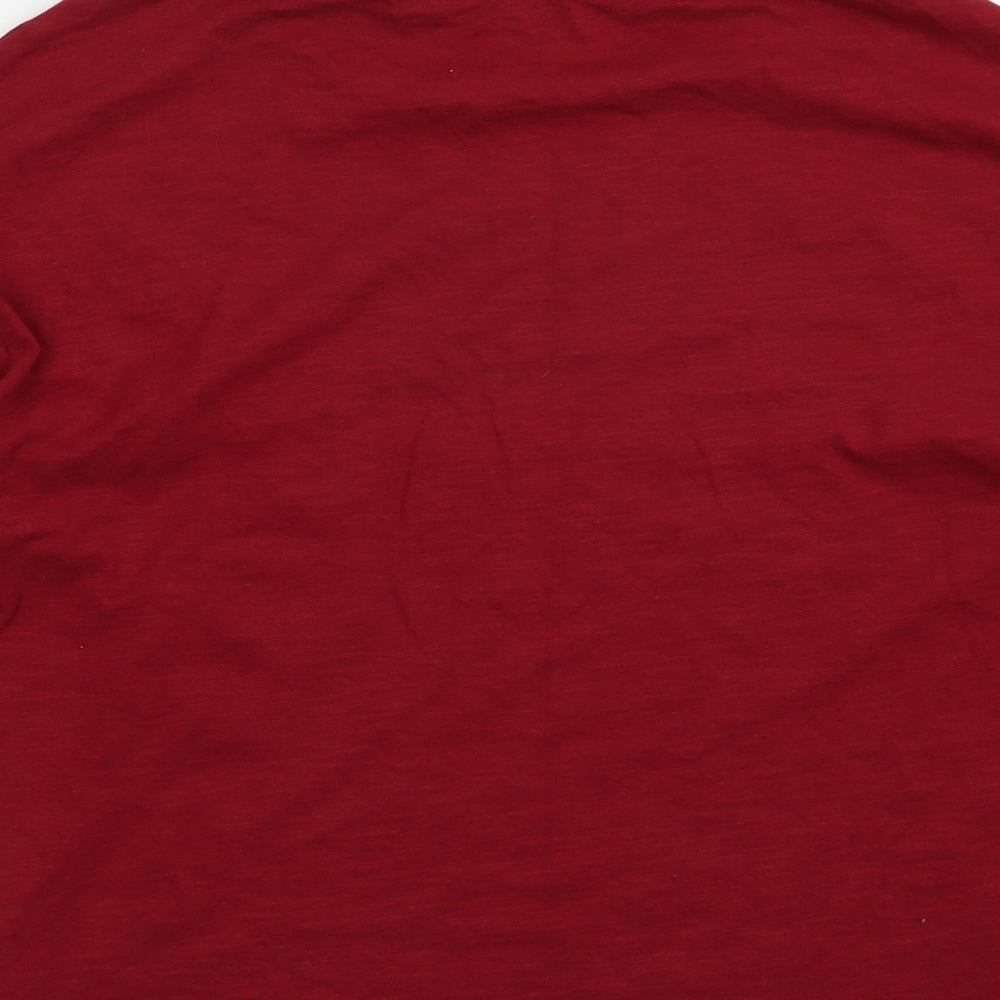 NEXT Girls Red  Cotton Pullover T-Shirt Size 10 Years Crew Neck Pullover - Polar Bear