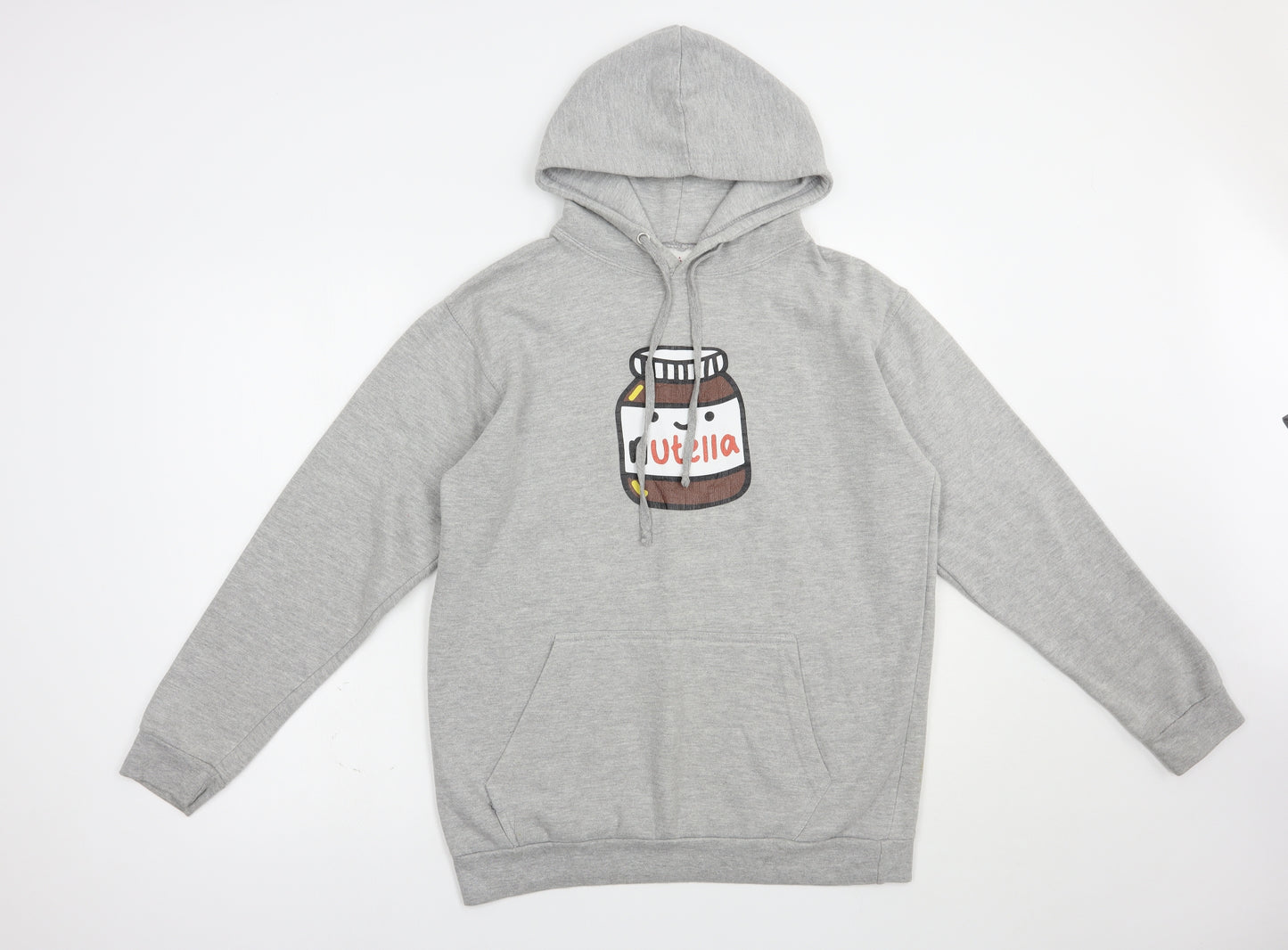 Stars & Stripes Womens Grey  Cotton Pullover Hoodie Size M  Pullover - Nutella