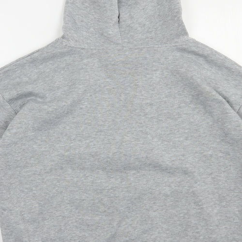 SheIn Womens Grey  Polyester Full Zip Hoodie Size S  Zip