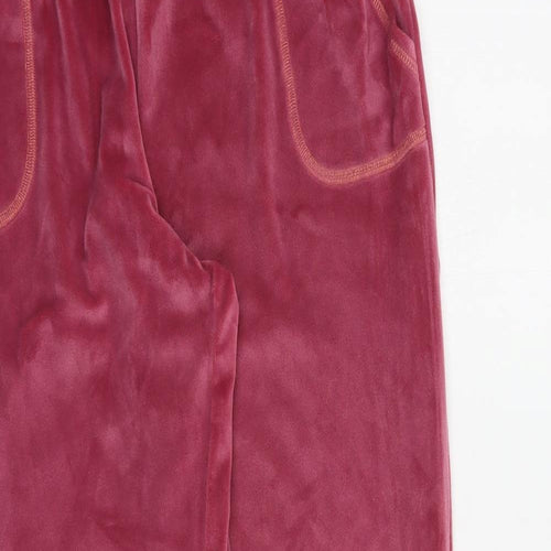 Preworn Womens Pink  Polyester Jogger Trousers Size S L28 in Regular