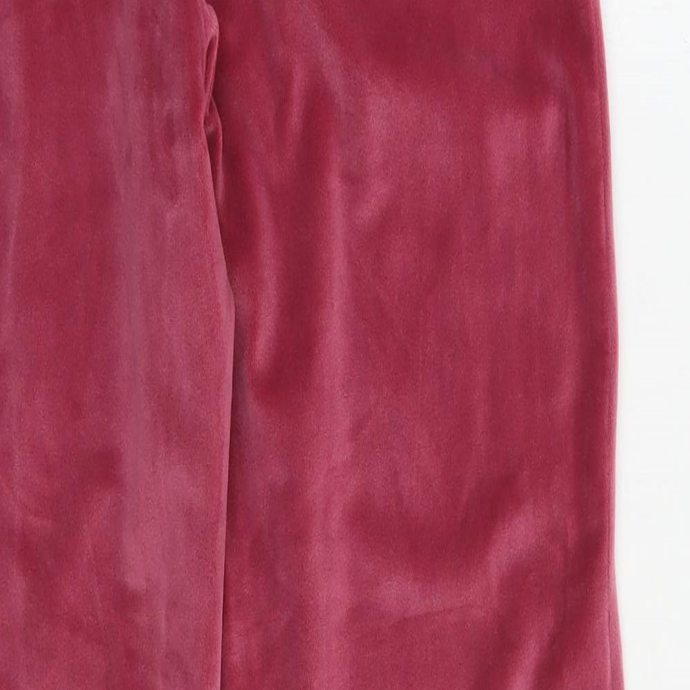 Preworn Womens Pink  Polyester Jogger Trousers Size S L28 in Regular