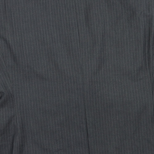 Butler and Webb Mens Grey Striped  Jacket Blazer Size 42  Button
