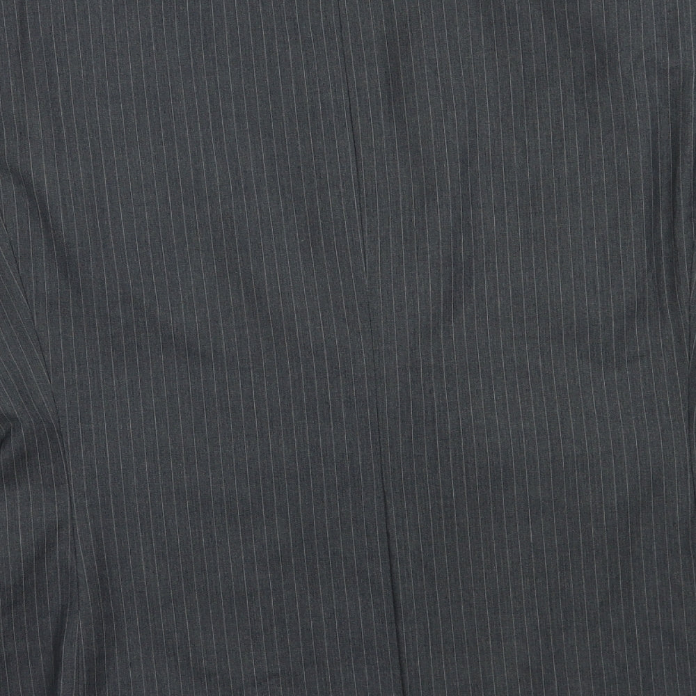 Butler and Webb Mens Grey Striped  Jacket Blazer Size 42  Button