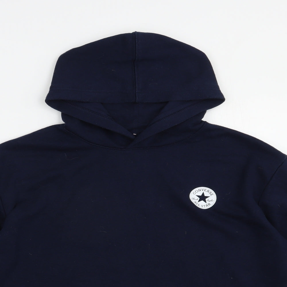 Converse Boys Blue  Cotton Pullover Hoodie Size 12-13 Years  Pullover
