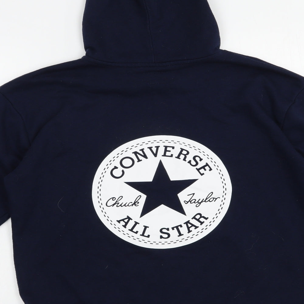 Converse Boys Blue  Cotton Pullover Hoodie Size 12-13 Years  Pullover