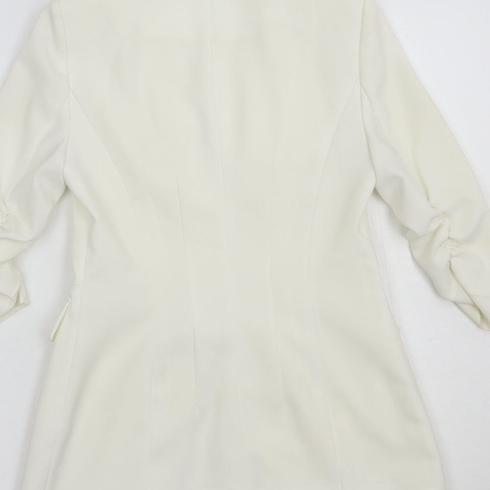 Baisi Womens Ivory   Jacket Blazer Size 6  Button