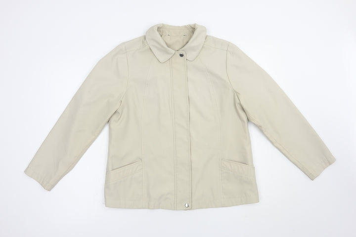 Bonmarché Womens Beige Jacket Size S Zip