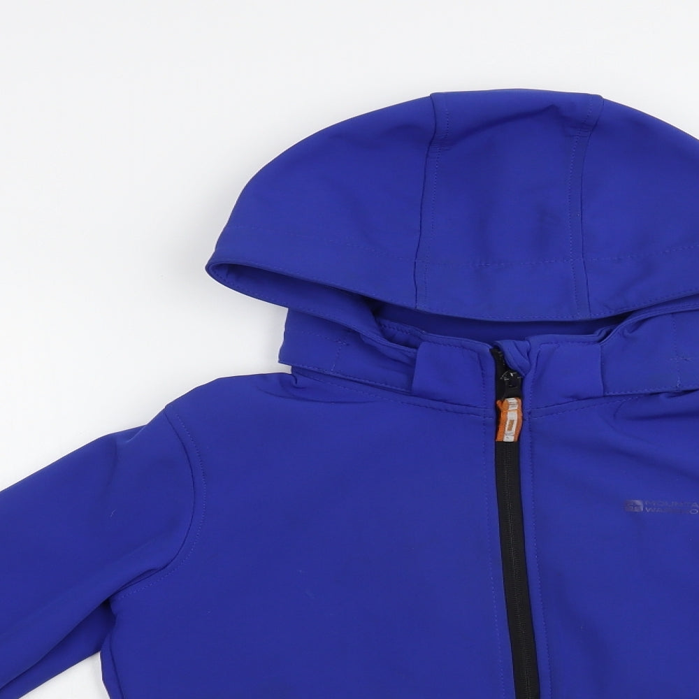 Mountain Warehouse Boys Blue Colourblock  Windbreaker Jacket Size 9-10 Years  Zip