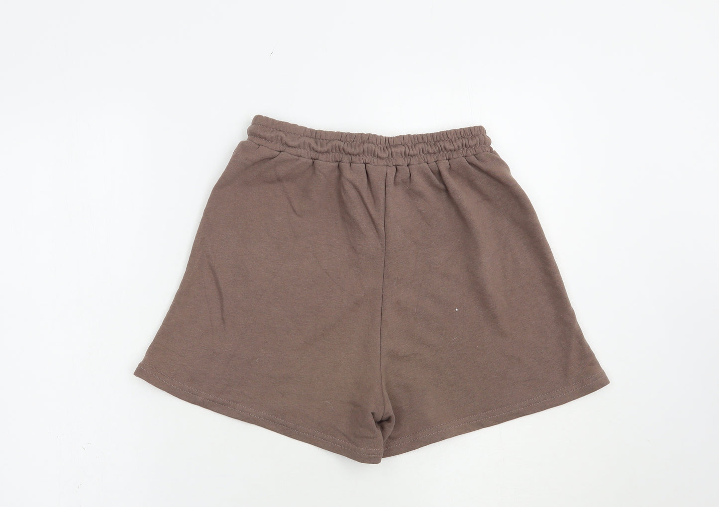 SheIn Womens Brown  Cotton Sweat Shorts Size XS L4 in Regular Drawstring