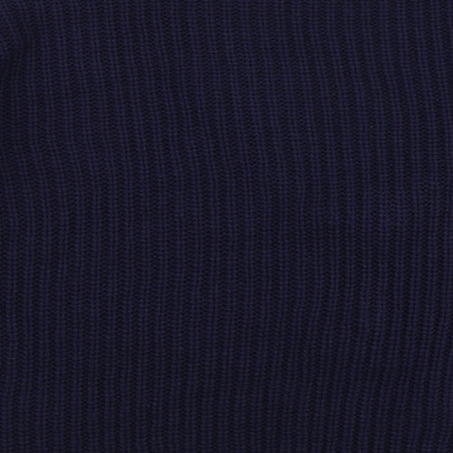 Studio Womens Blue V-Neck  Acrylic Cardigan Jumper Size 12