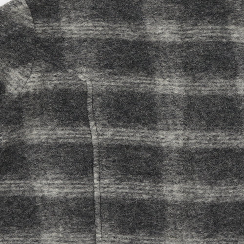 NEXT Womens Grey Plaid  Jacket  Size 10  Button