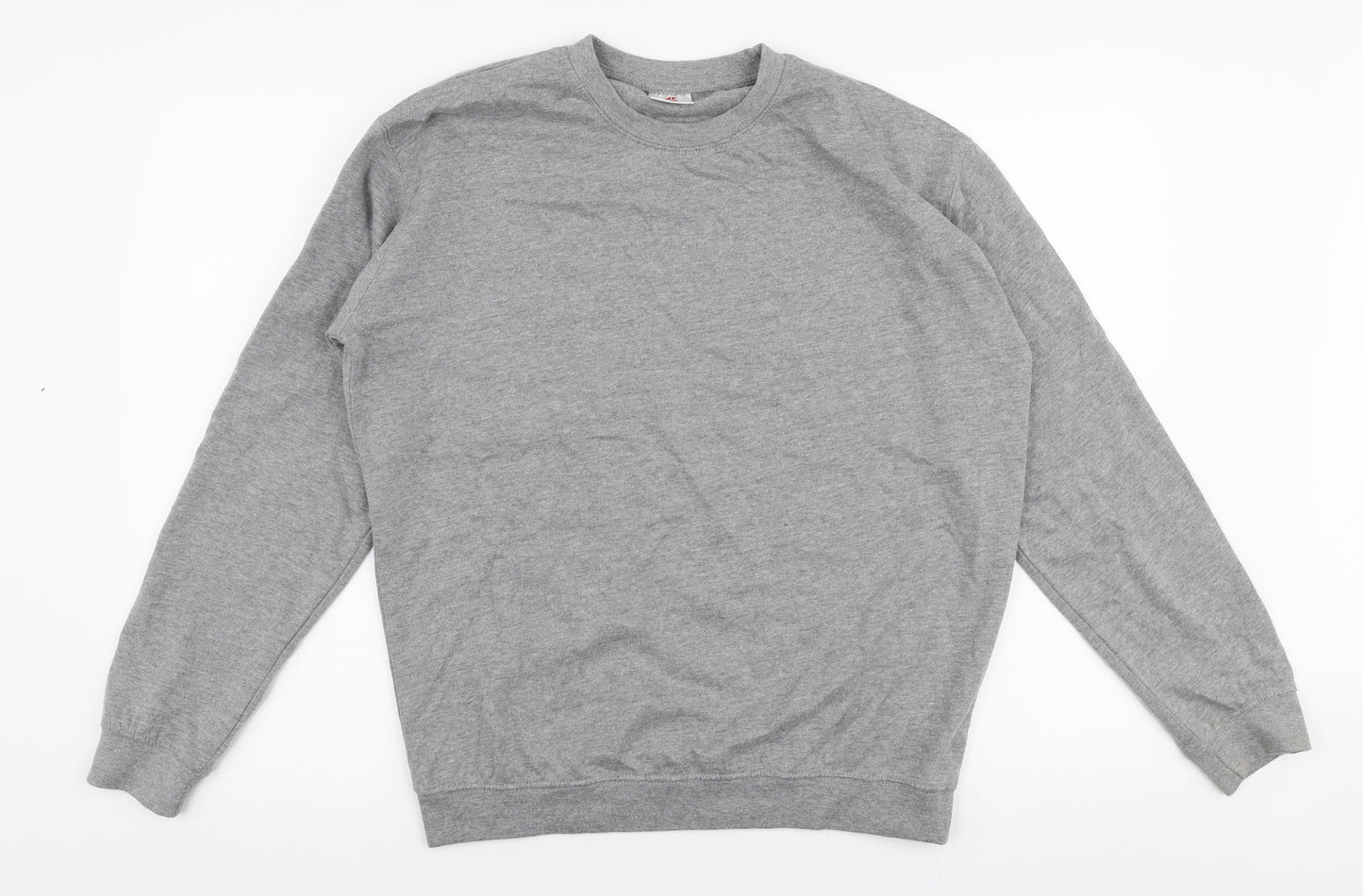 CS Mens Grey  Polyester Pullover Sweatshirt Size M