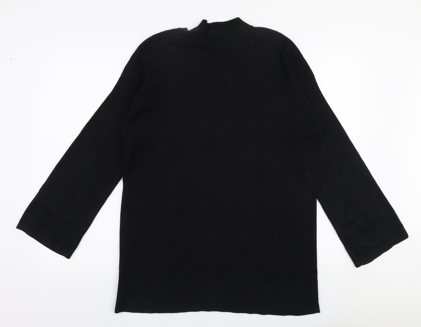 Julien Macdonald Womens Black Round Neck  Viscose Pullover Jumper Size 16
