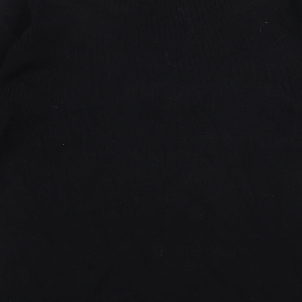 Julien Macdonald Womens Black Round Neck  Viscose Pullover Jumper Size 16