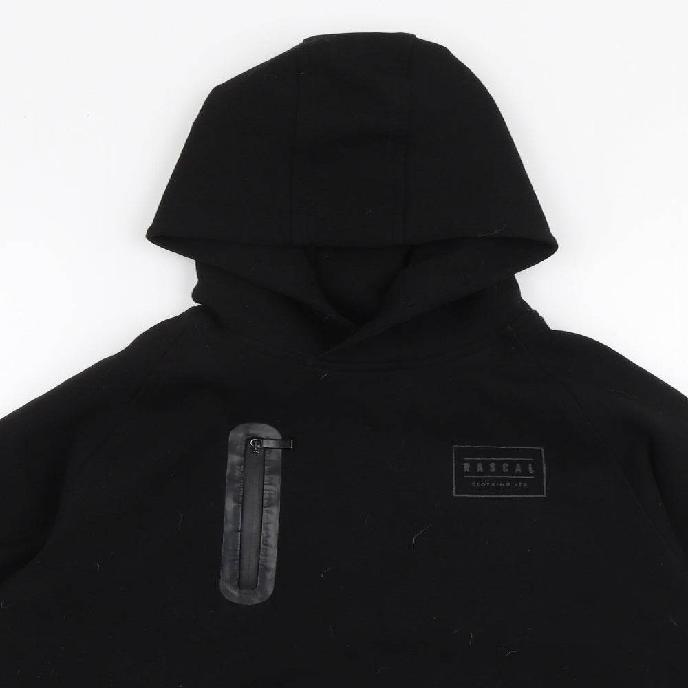 Rascal Boys Black  Cotton Pullover Hoodie Size XL  Pullover