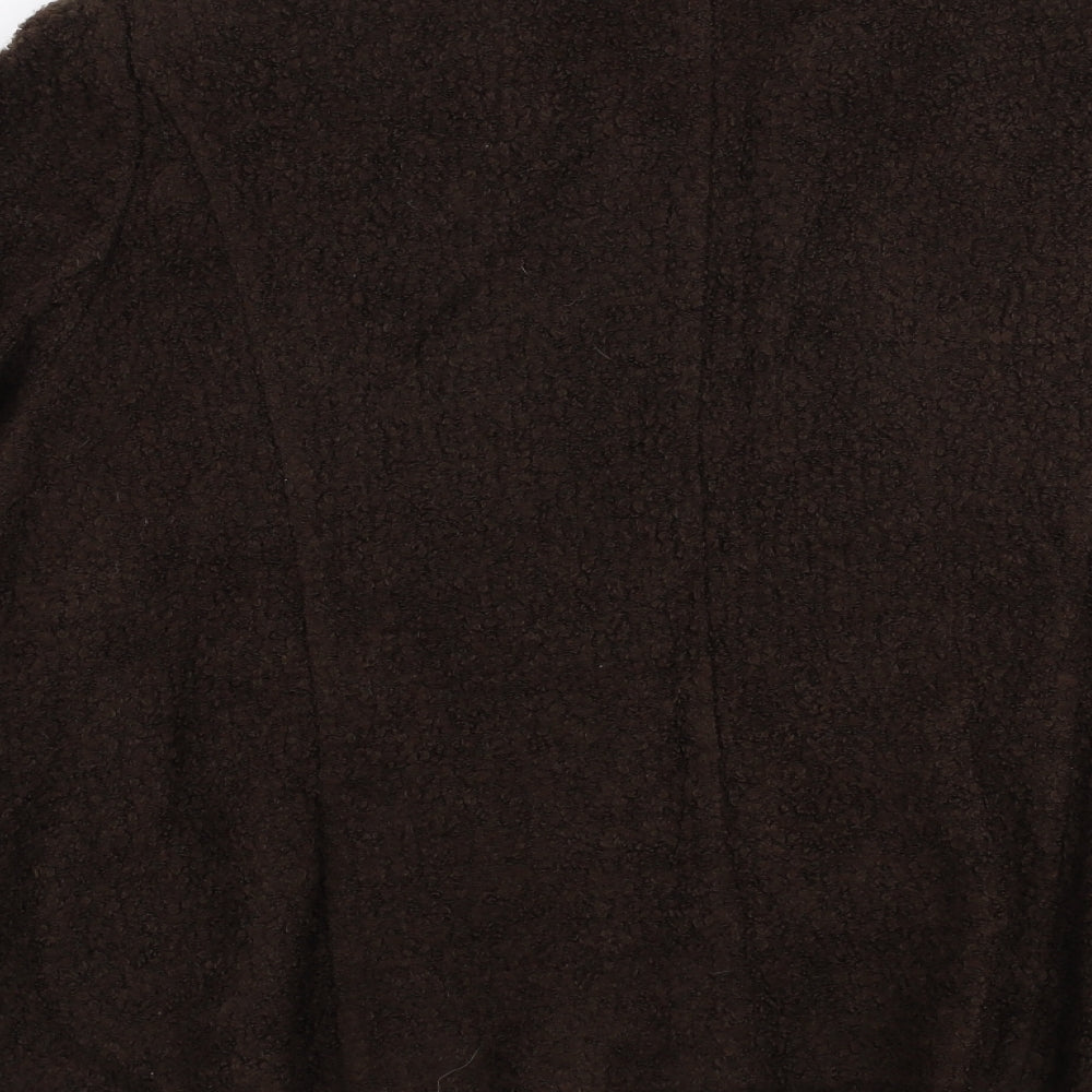 Marks and Spencer Womens Brown   Jacket Coat Size 24  Button