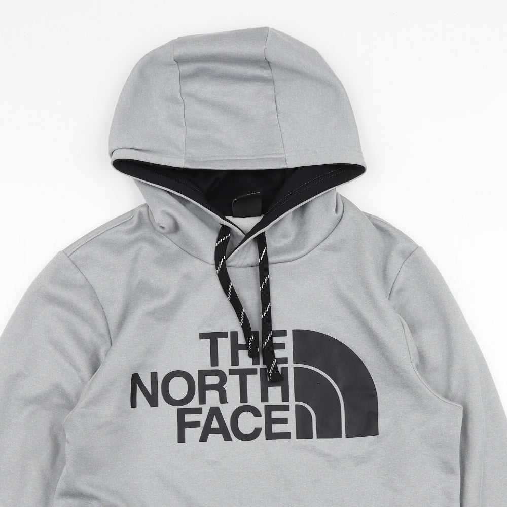 The North Face Mens Grey  Polyester Pullover Hoodie Size S