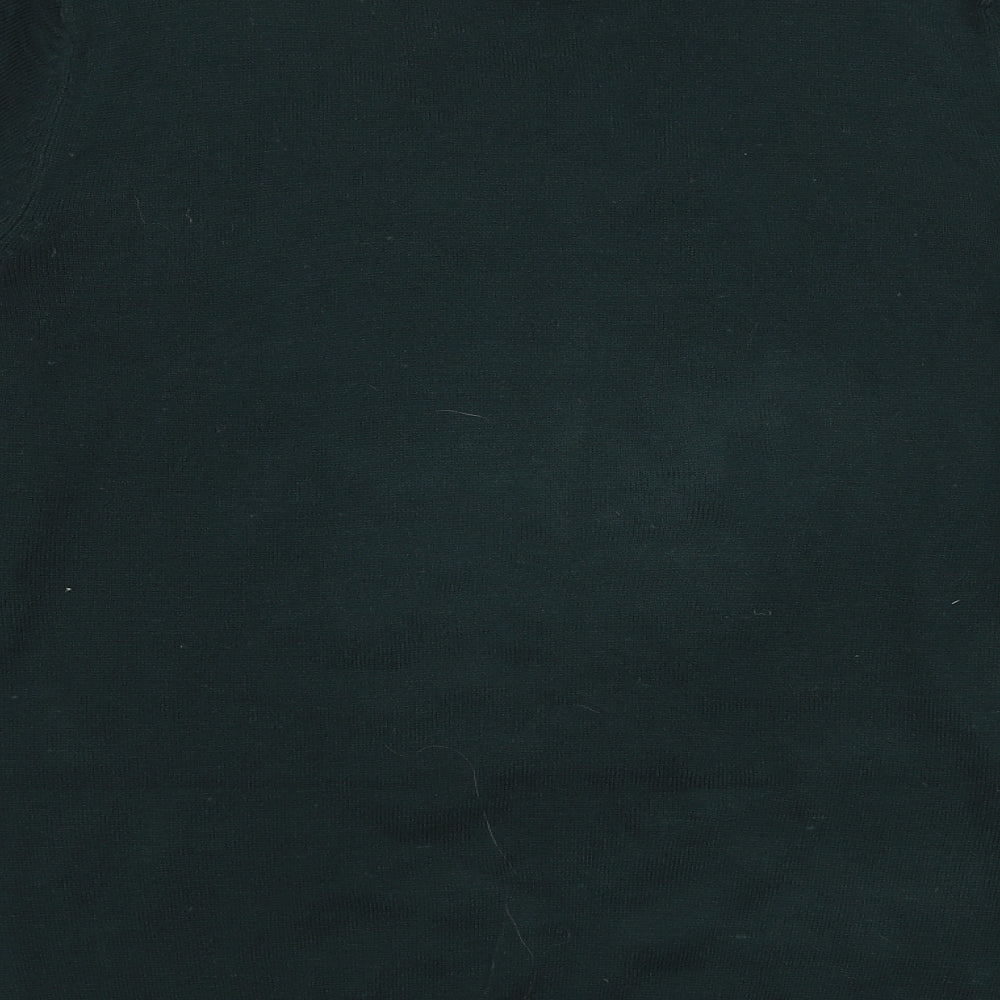 Marks and Spencer Mens Green Round Neck  Acrylic Pullover Jumper Size M   - Tiger