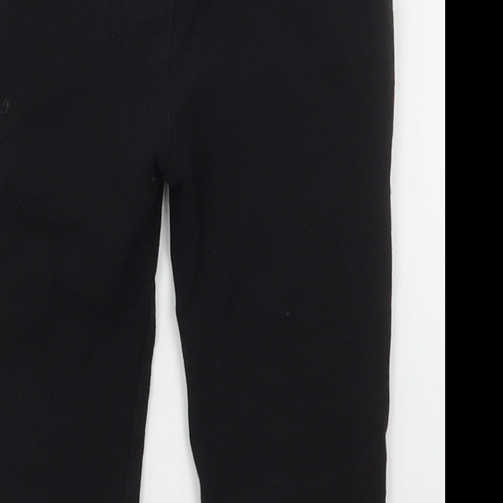 Gap Girls Black  Cotton Carrot Trousers Size 3 Years  Regular