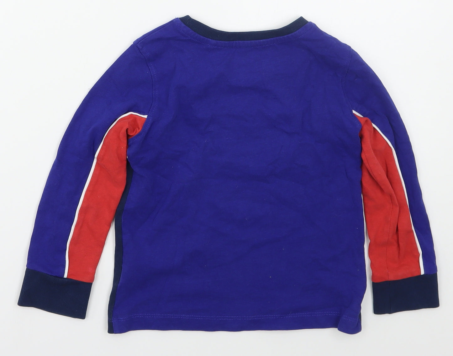 NEXT Boys Blue Striped Cotton Pullover Sweatshirt Size 4 Years  Pullover