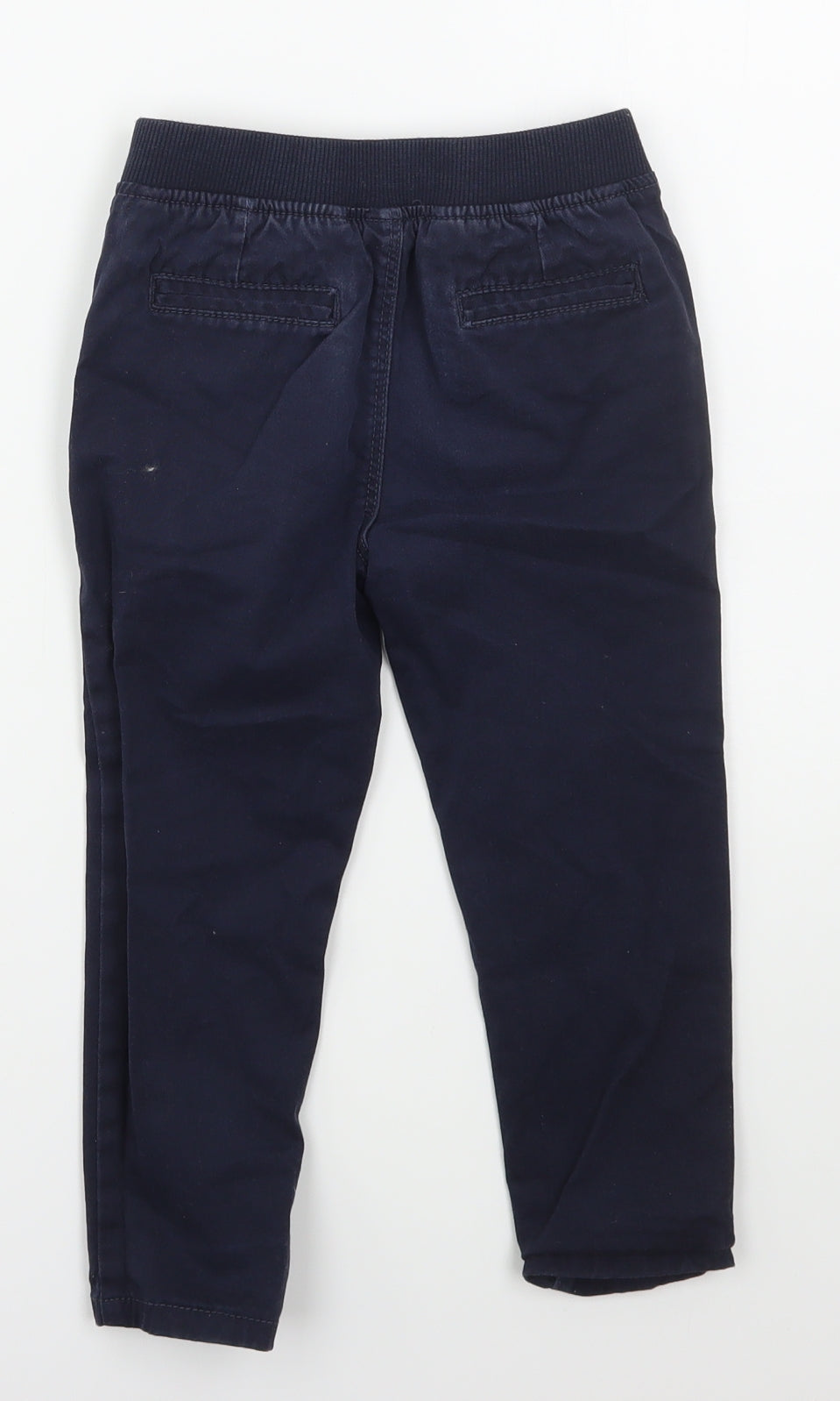 Dunnes Boys Blue  Cotton Chino Trousers Size 2-3 Years  Regular Button