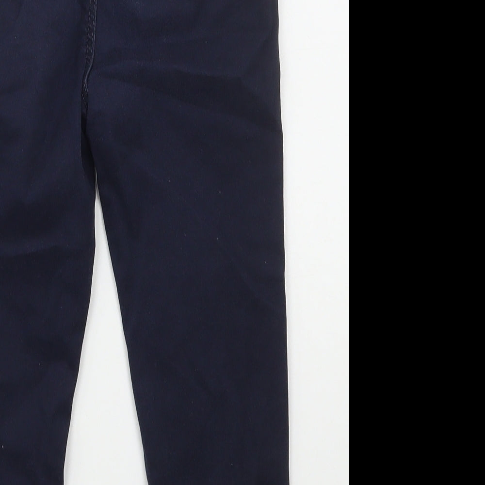 Dunnes Boys Blue  Cotton Chino Trousers Size 2-3 Years  Regular Button