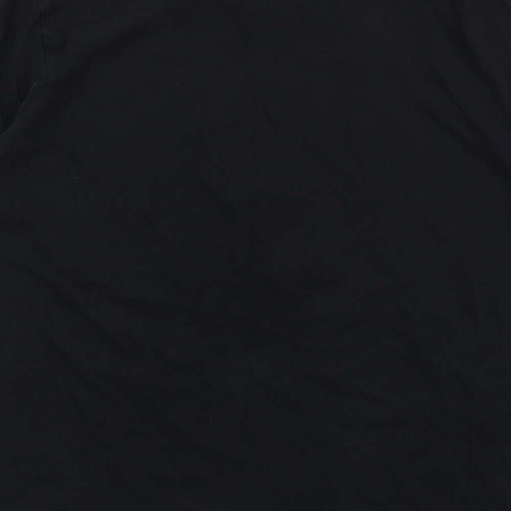 Nike Womens Black  Cotton Basic T-Shirt Size L Crew Neck