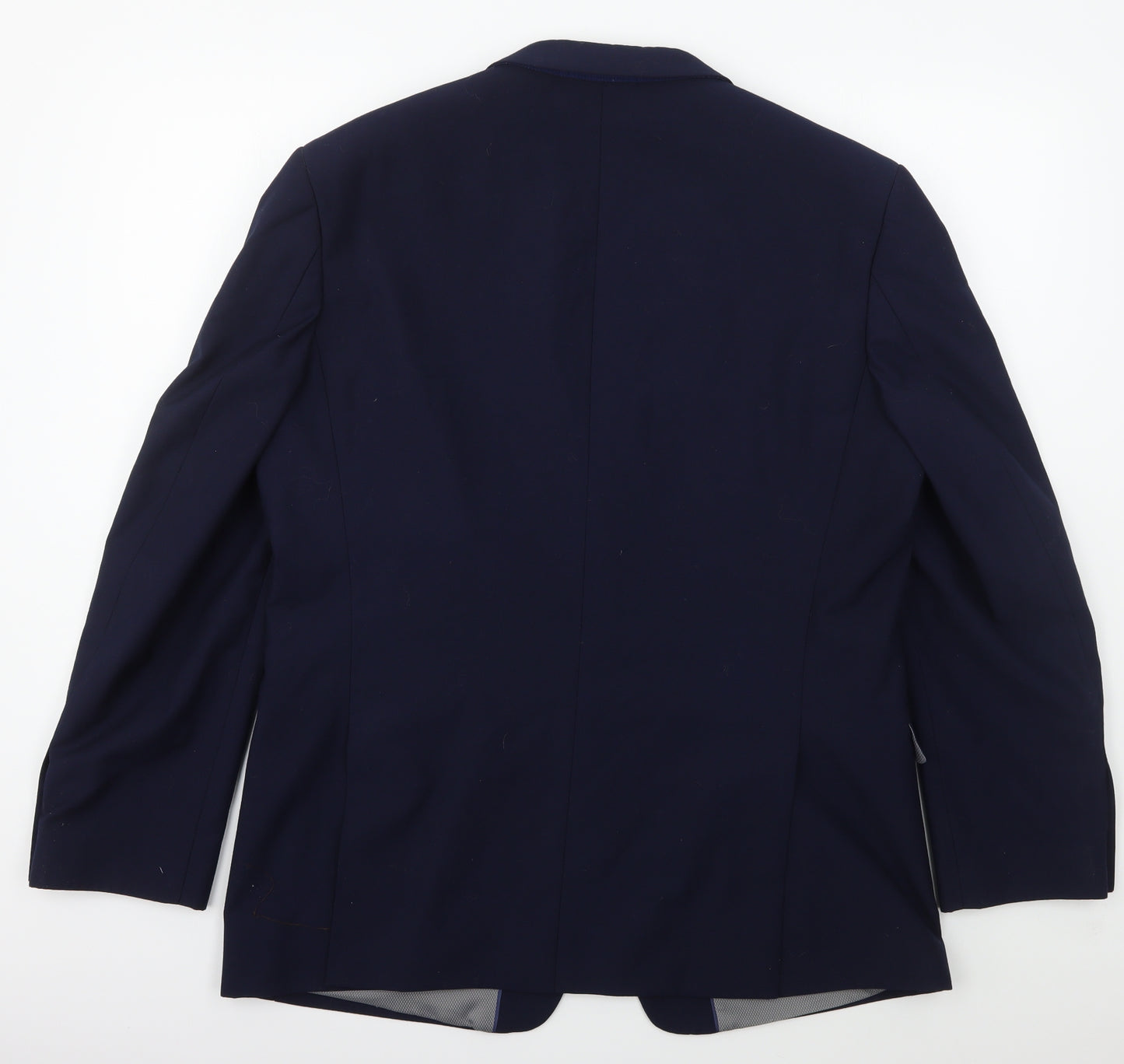 Burton Mens Blue  Polyester Jacket Suit Jacket Size 44