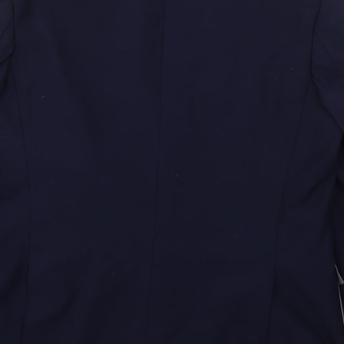 Burton Mens Blue  Polyester Jacket Suit Jacket Size 44