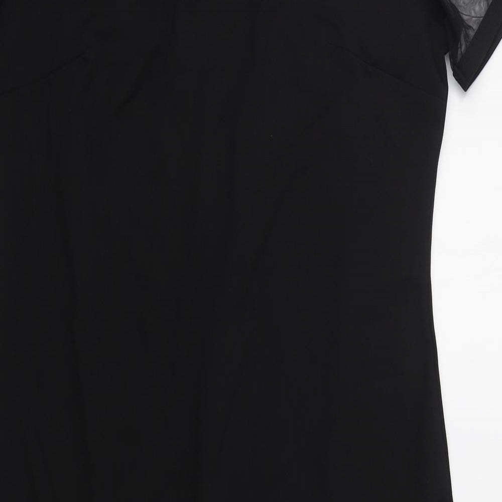 SheIn Womens Black  Polyester Fit & Flare  Size XL  Crew Neck Pullover