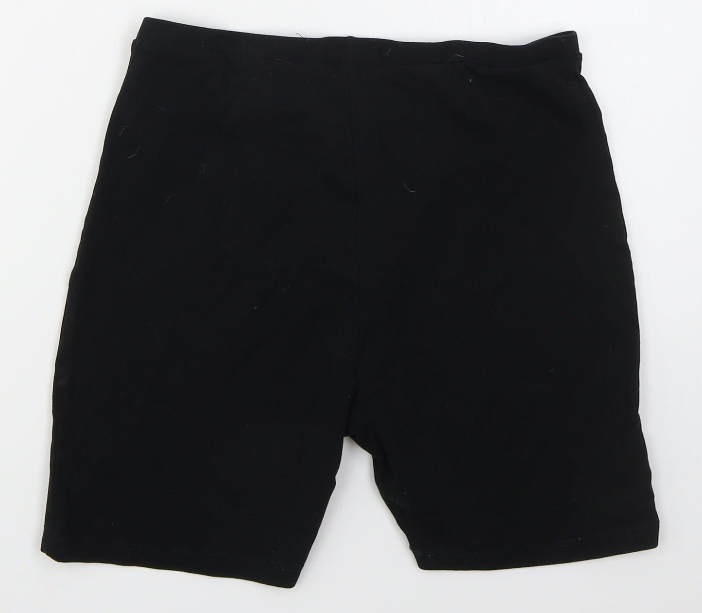Primark Womens Black  Cotton Biker Shorts Size 12 L6 in Regular