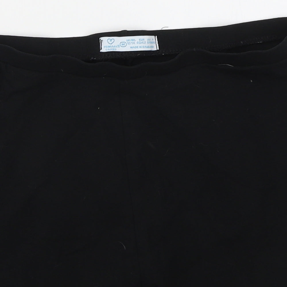 Primark Womens Black  Cotton Biker Shorts Size 12 L6 in Regular