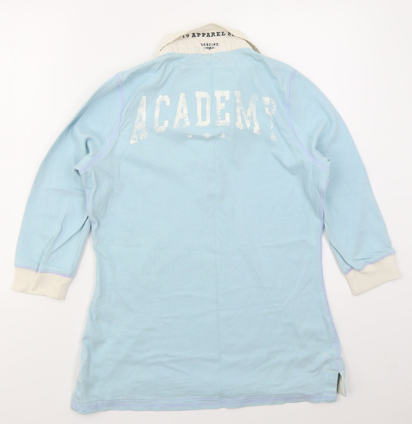 NEXT Womens Blue  Cotton Basic Polo Size 16 Collared - Lions Academy