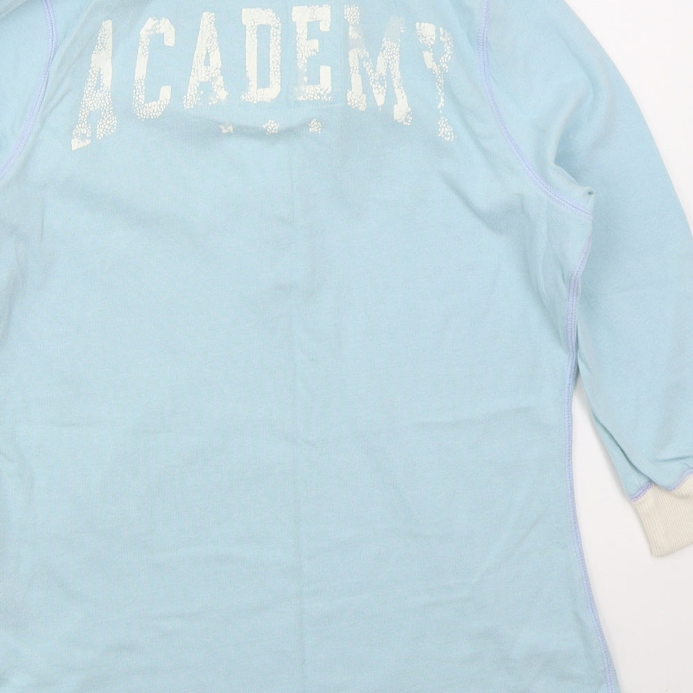 NEXT Womens Blue  Cotton Basic Polo Size 16 Collared - Lions Academy