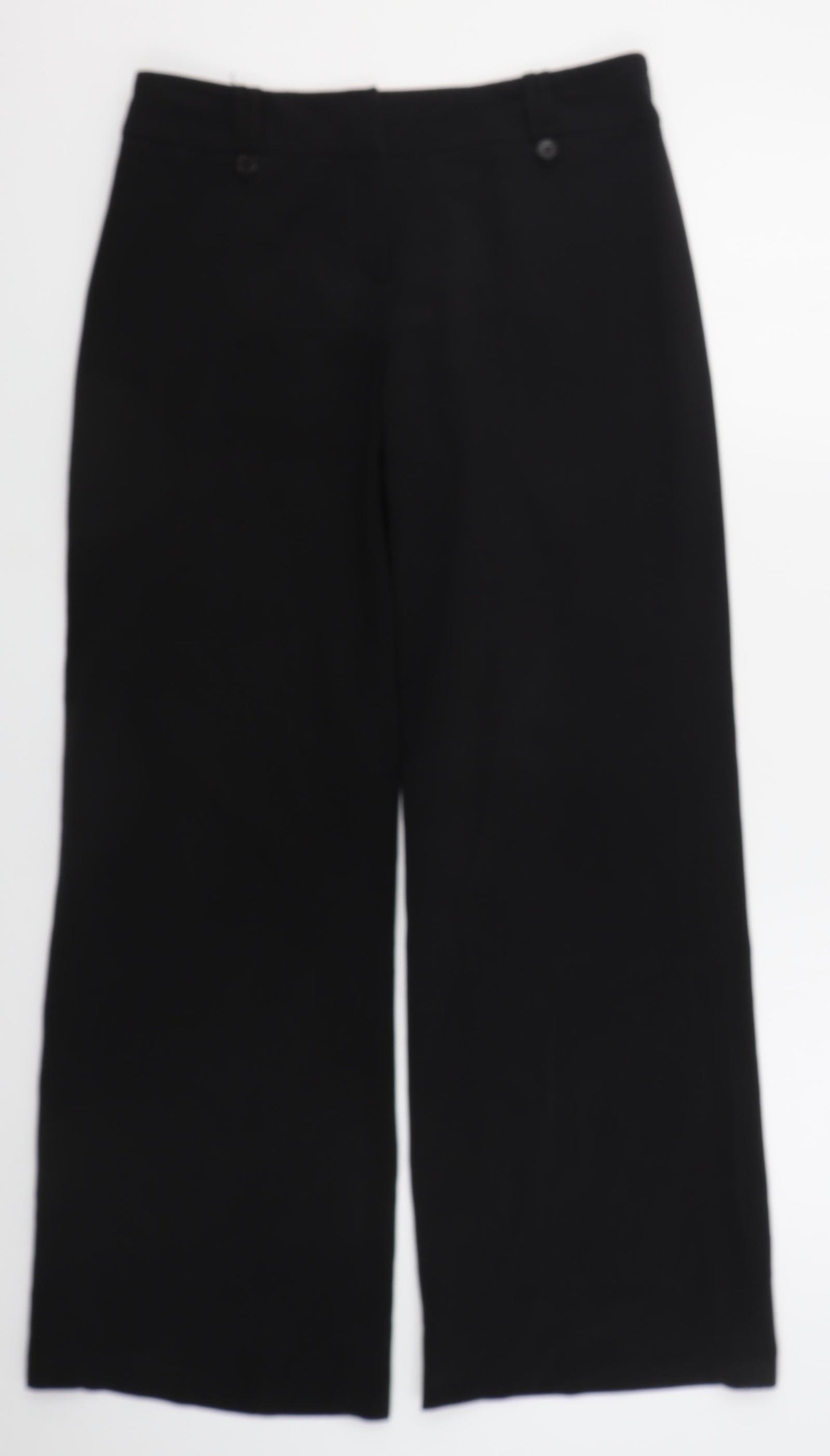Dorothy Perkins Womens Black  Polyester Trousers  Size 10 L28 in Regular Hook & Eye